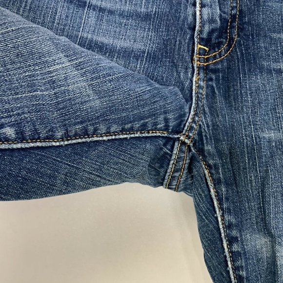 Old Navy Denim Women Jeans Blue Size 8 Short Low Waist Boot Cut Stretch‎ Pockets - Picture 8 of 11